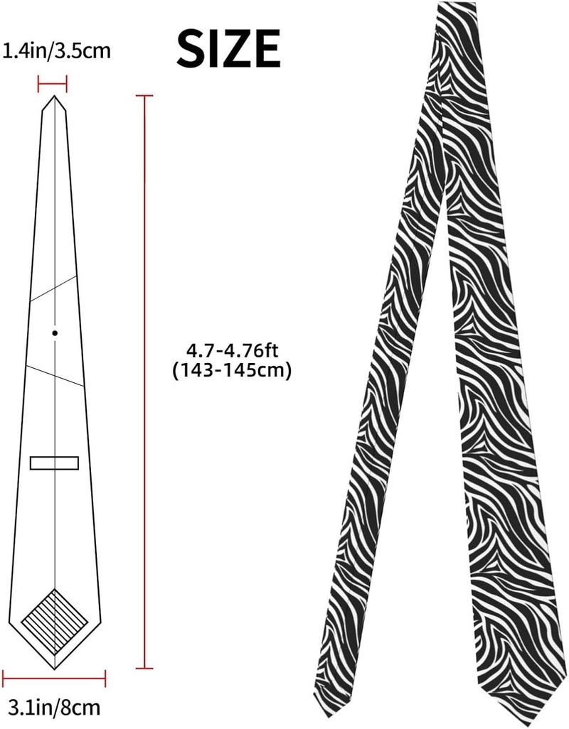 Yilad Tie for Men and Boy Novelty Fun Full Print Men's Necktie Skinny Fashion Narrow Wide - Image 2